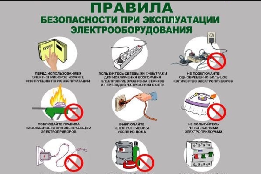 Необходимо соблюдать правила безопасности.