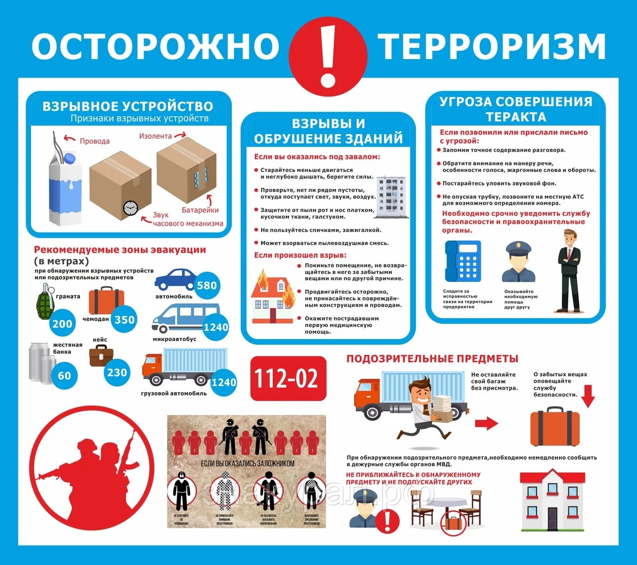 ПАМЯТКА ПО АНТИТЕРРОРИСТИЧЕСКОЙ БЕЗОПАСНОСТИ❗.